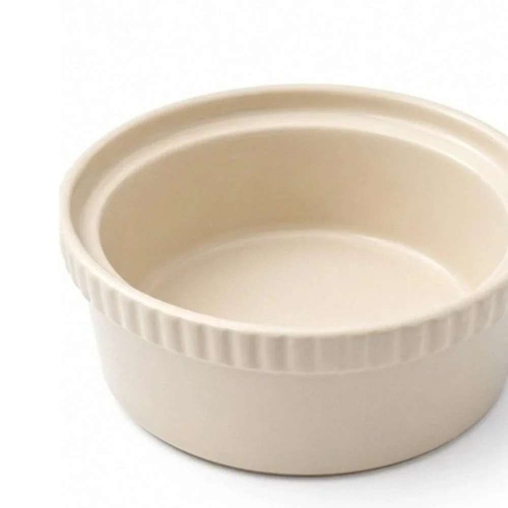 Oven to‎ Tableware England Cream Stoneware Souffle Casserole Dish